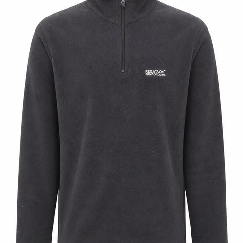 Regatta Men’s Black Fleece Sweatshirt Small 1/4 Zip Outdoor Pullover