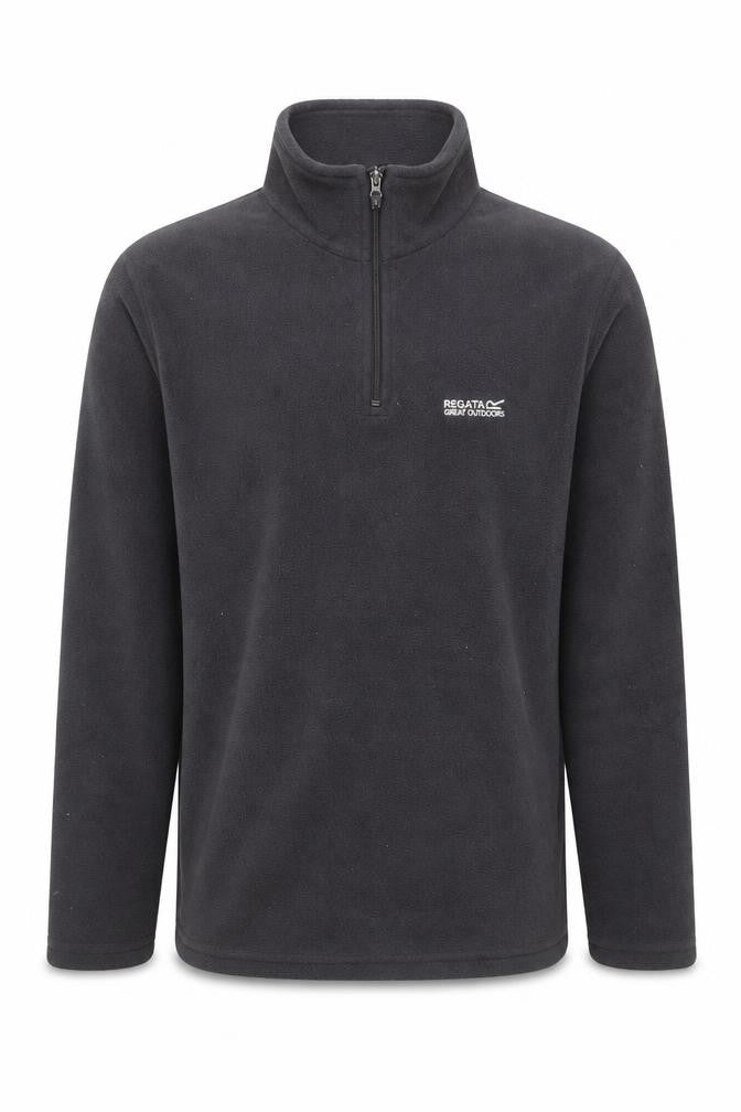 Regatta Men’s Black Fleece Sweatshirt Small 1/4 Zip Outdoor Pullover