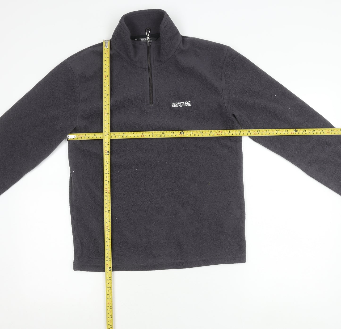 Regatta Men’s Black Fleece Sweatshirt Small 1/4 Zip Outdoor Pullover