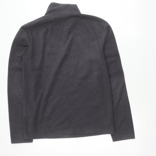 Regatta Men’s Black Fleece Sweatshirt Small 1/4 Zip Outdoor Pullover