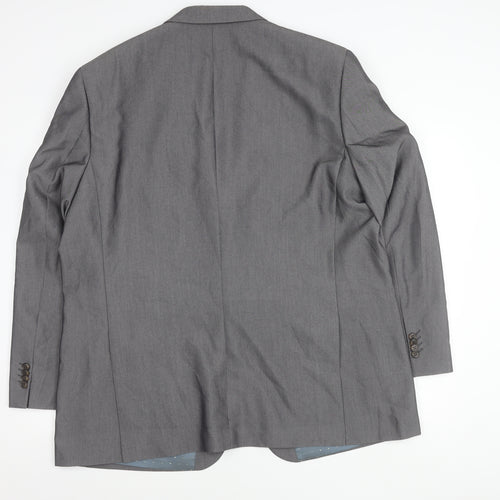 Greenwoods Mens Grey Blazer Jacket 48 Chest 2XL Classic Formal