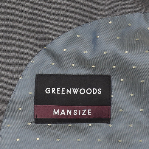 Greenwoods Mens Grey Blazer Jacket 48 Chest 2XL Classic Formal