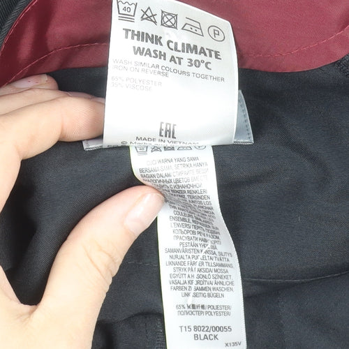 Marks and Spencer Mens Black Regular Fit Dress Pants 34W 29L