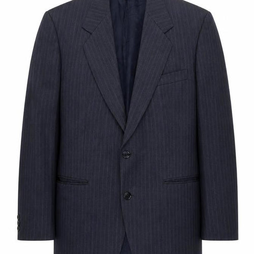 Marks & Spencer Men’s Blue Pinstripe Suit Jacket 40 Chest