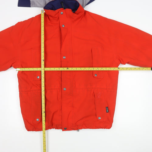 Nordica Mens Red Ski Jacket L Winter Hooded Sportswear