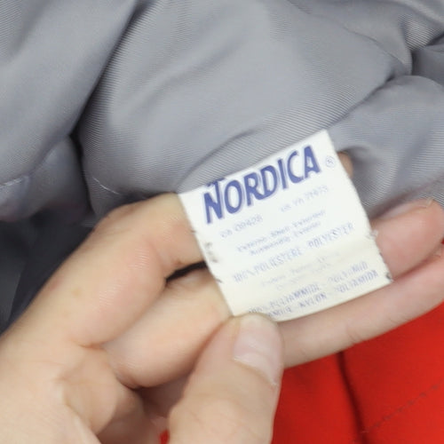 Nordica Mens Red Ski Jacket L Winter Hooded Sportswear