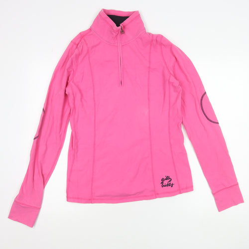 Gilly Hicks Women’s Pink 1/4 Zip Sweatshirt Size L Cotton Blend