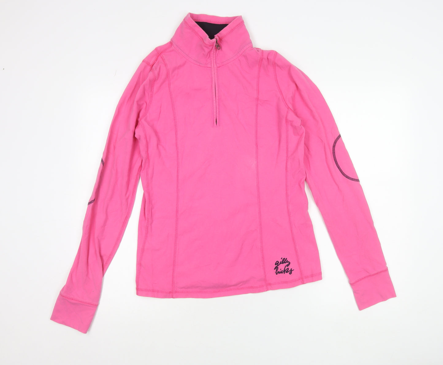 Gilly Hicks Women’s Pink 1/4 Zip Sweatshirt Size L Cotton Blend