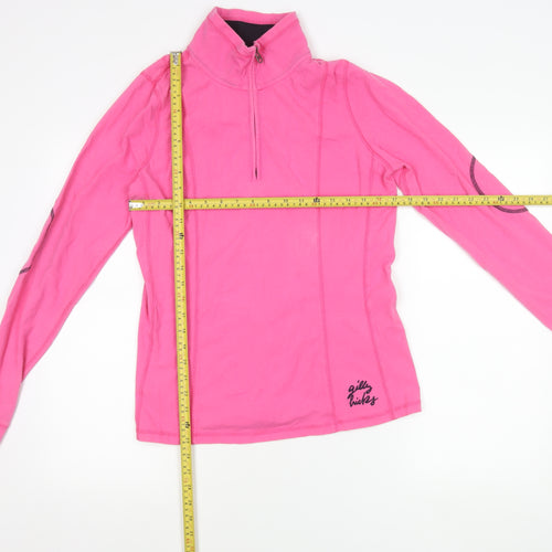Gilly Hicks Women’s Pink 1/4 Zip Sweatshirt Size L Cotton Blend