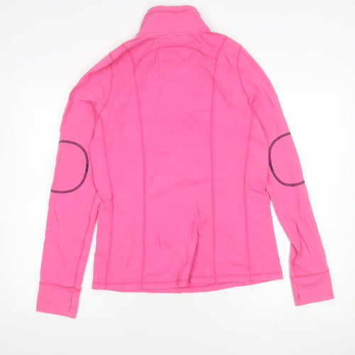 Gilly Hicks Women’s Pink 1/4 Zip Sweatshirt Size L Cotton Blend