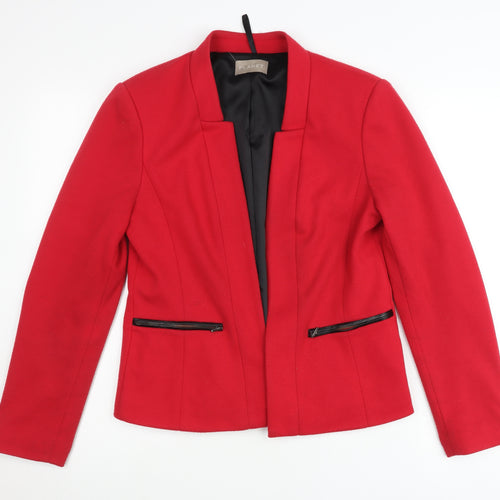 Planet Women’s Red Blazer Jacket UK 8 Slim Fit Workwear