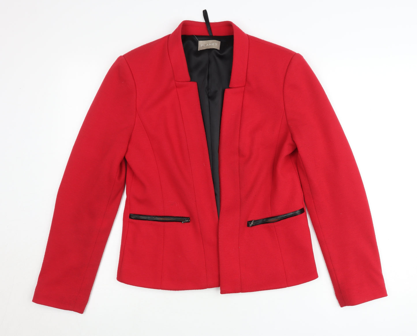 Planet Women’s Red Blazer Jacket UK 8 Slim Fit Workwear