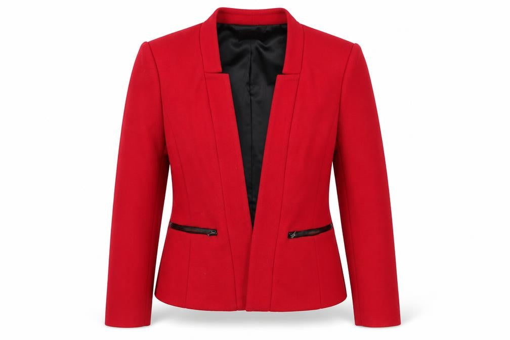 Planet Women’s Red Blazer Jacket UK 8 Slim Fit Workwear