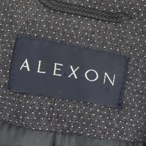 Alexon Women’s Grey Wool Blend Blazer UK 14 Classic Work Jacket