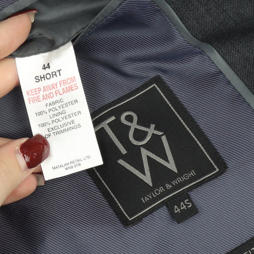 Taylor & Wright Men’s Grey 44 Short Suit Jacket Classic Fit