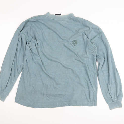Watsons Leavies Men’s Blue XL Mock Neck Pullover Jumper Vintage