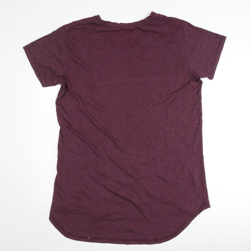 Harry Potter Womens Purple L T-Shirt Hogwarts Alumni Short Sleeve