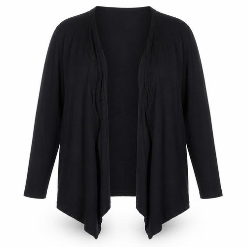 Design History Women's Black Size 16 Open Cardigan Lightweight Viscose Blend