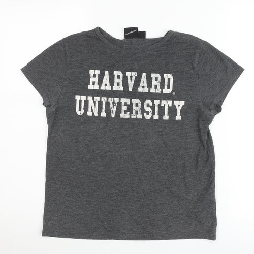 American Freshman Women’s Grey Harvard University T-Shirt Size 10