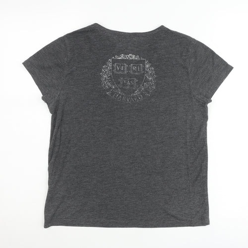 American Freshman Women’s Grey Harvard University T-Shirt Size 10