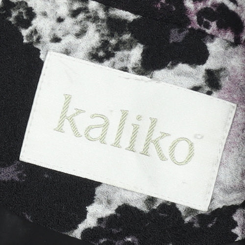 Kaliko Womens Multicoloured Floral Biker Jacket Size 14