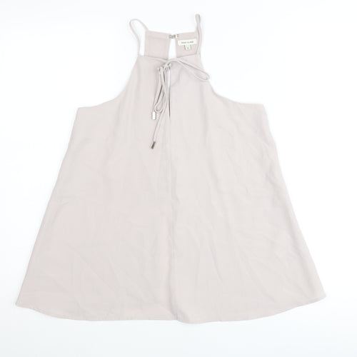 River Island Women’s Beige Halter Neck Camisole Tank Top UK 6