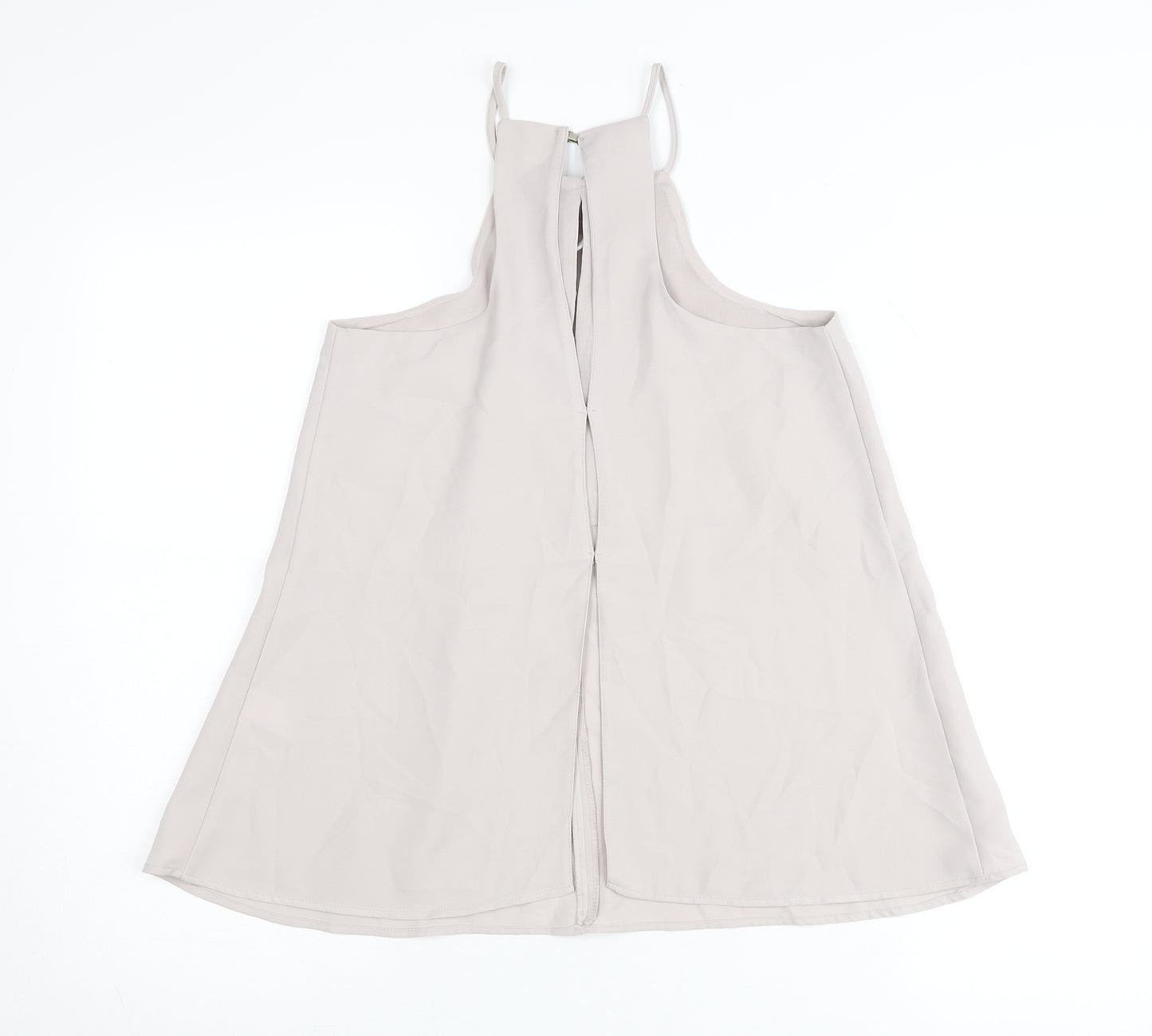 River Island Women’s Beige Halter Neck Camisole Tank Top UK 6
