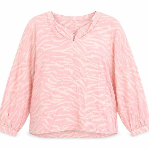 F&F Women’s Pink Animal Print Viscose Tunic Blouse UK 16