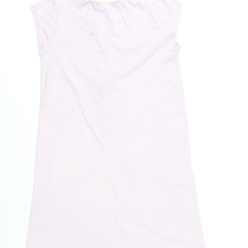 Betty Boop Womens Pink Cotton Nightshirt UK 14 V-Neck Cartoon