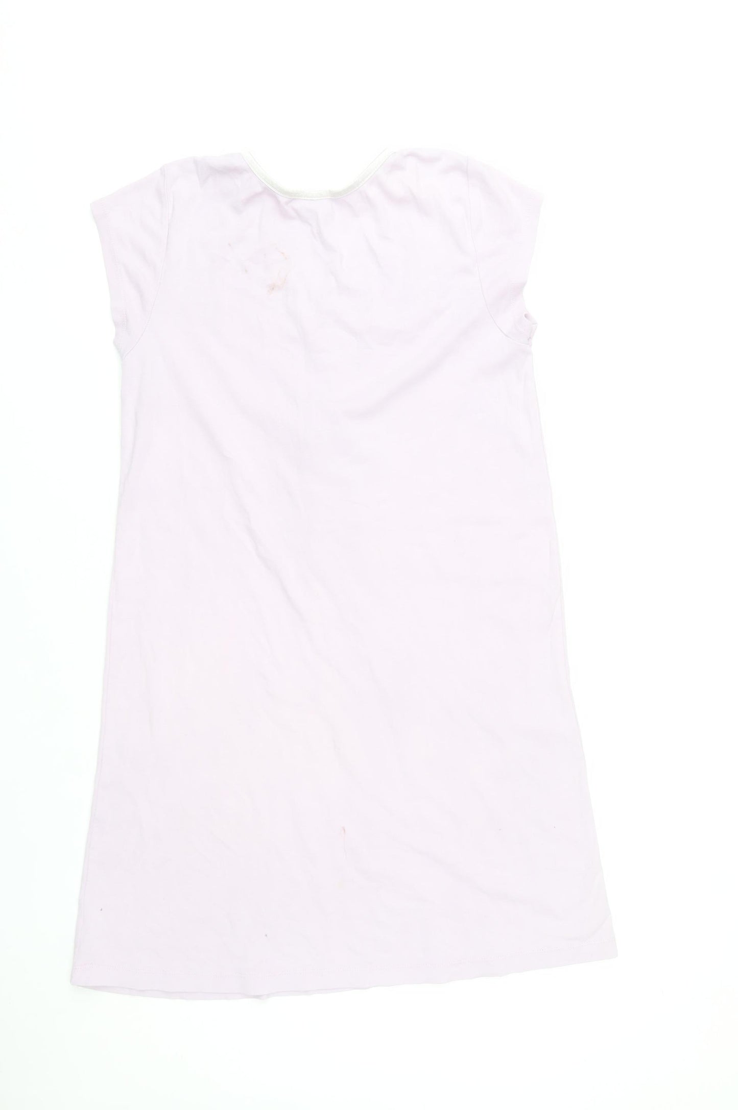 Betty Boop Womens Pink Cotton Nightshirt UK 14 V-Neck Cartoon