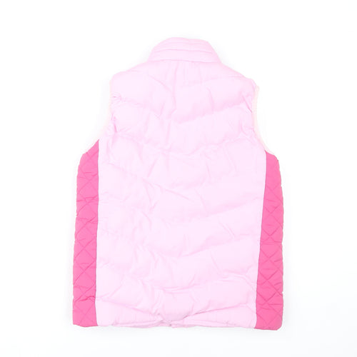 Threadgirls Girls Pink Puffer Gilet Vest 9-10 Years Quilted Waistcoat
