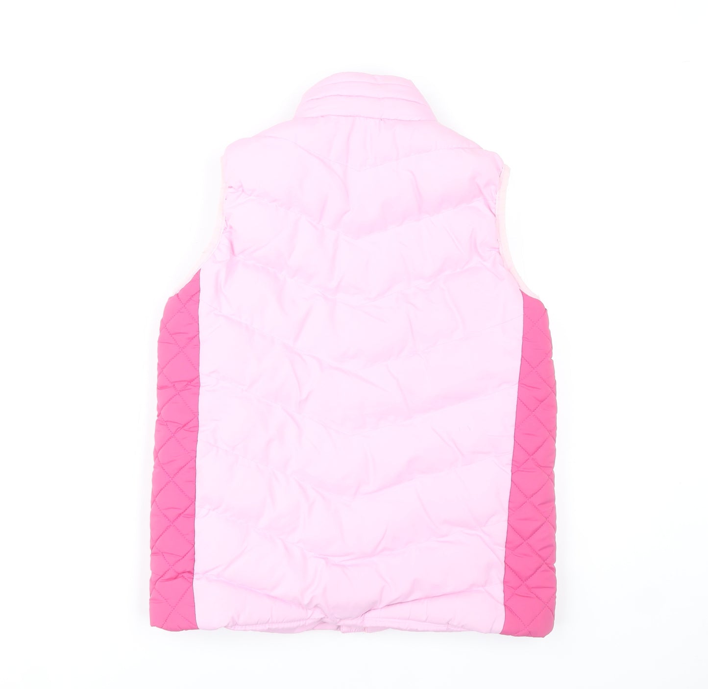 Threadgirls Girls Pink Puffer Gilet Vest 9-10 Years Quilted Waistcoat