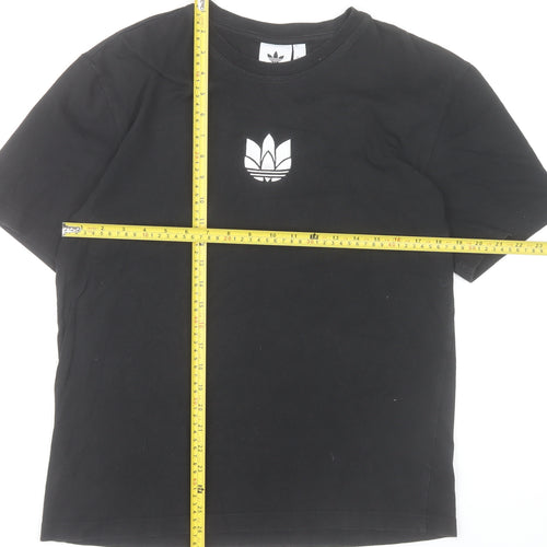 Adidas Men's Black M Short Sleeve Crew Neck Cotton T-Shirt