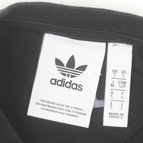 Adidas Men's Black M Short Sleeve Crew Neck Cotton T-Shirt