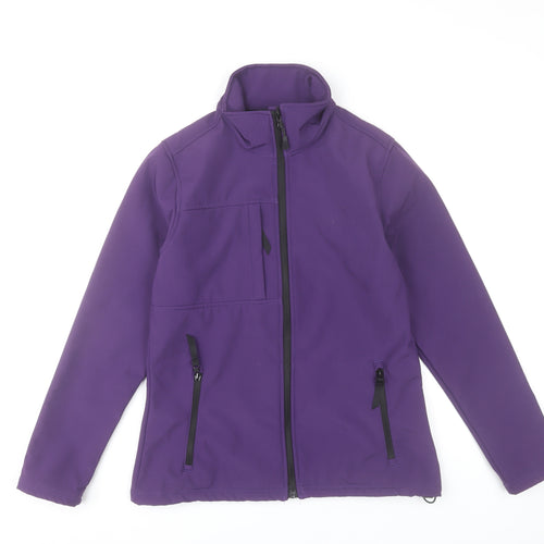 Regatta Women’s Purple Softshell Jacket UK 12 Full Zip Windproof