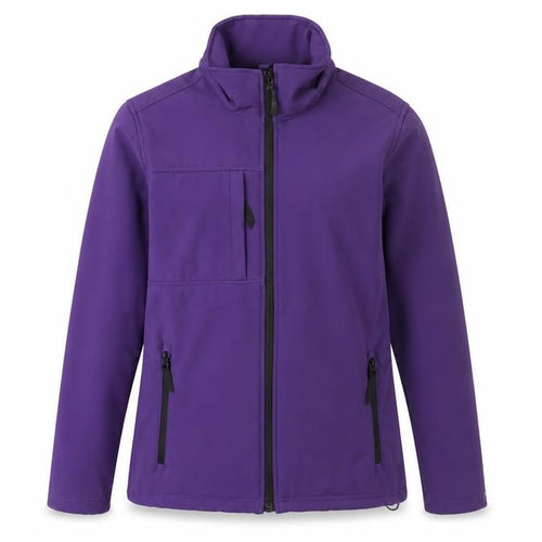 Regatta Women’s Purple Softshell Jacket UK 12 Full Zip Windproof
