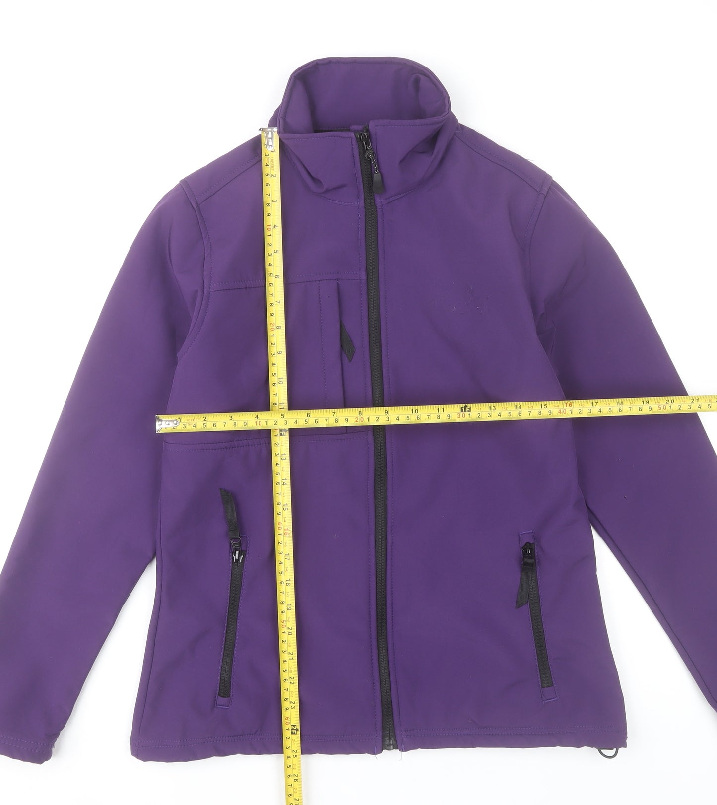 Regatta Women’s Purple Softshell Jacket UK 12 Full Zip Windproof