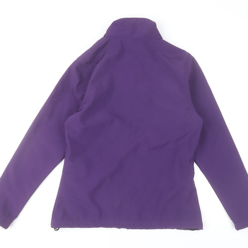 Regatta Women’s Purple Softshell Jacket UK 12 Full Zip Windproof