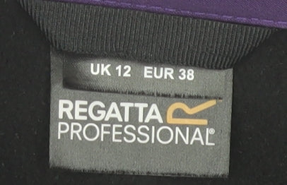 Regatta Women’s Purple Softshell Jacket UK 12 Full Zip Windproof