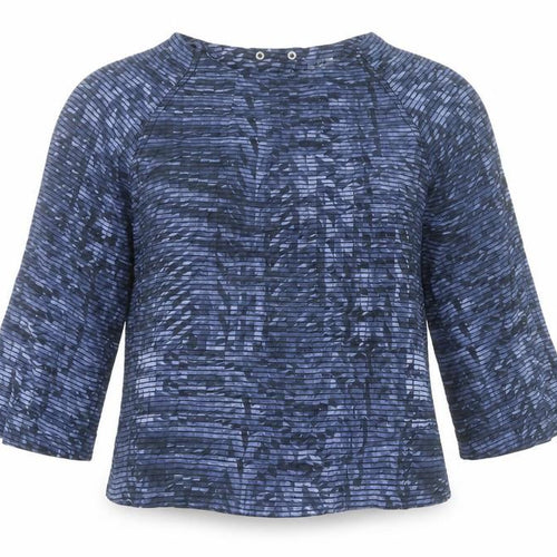 Kin by John Lewis Women’s Blue Striped Viscose Blouse Size 8