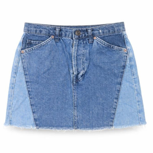 BDG Urban Outfitters Women’s Blue Denim Mini Skirt Size S Cotton Fringe
