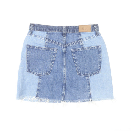 BDG Urban Outfitters Women’s Blue Denim Mini Skirt Size S Cotton Fringe