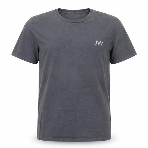 Jack Wills Men Grey Small Cotton Crew Neck Short Sleeve T-Shirt