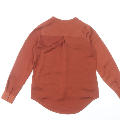 Esmara Women Brown Blouse Size 10 Long Sleeve Button Front
