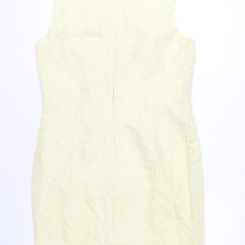 Vera Mont Women’s Yellow Sleeveless Sheath Dress Size 16