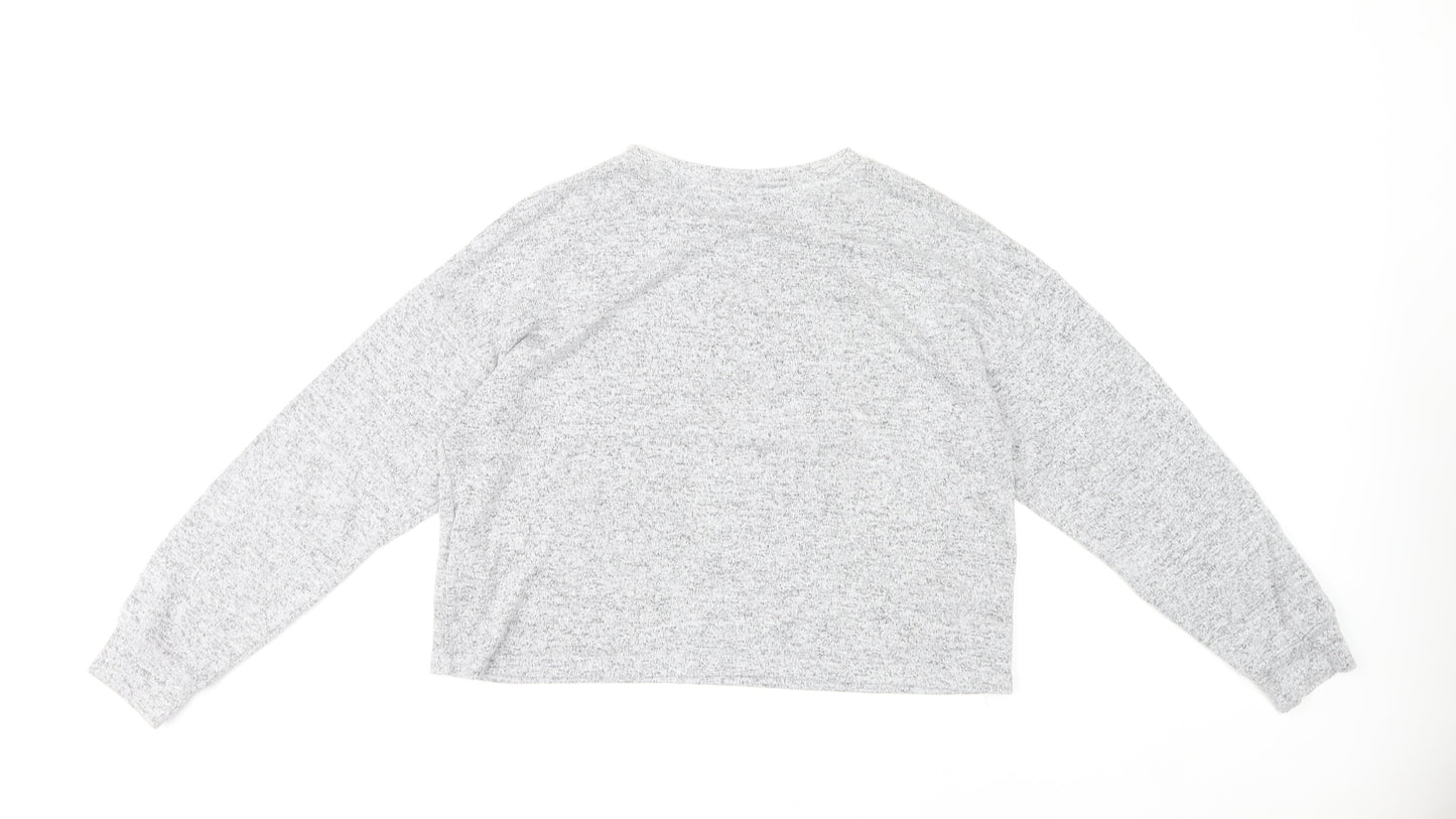Sex Education Womens Grey Cropped Logo T-Shirt M Size 12-14