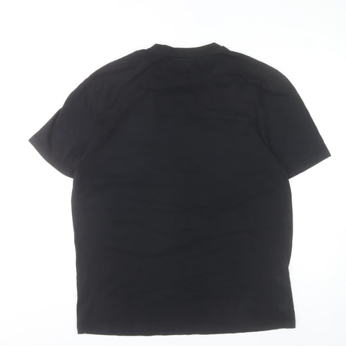 River Island Men’s Black L Graphic Print Cotton T-Shirt