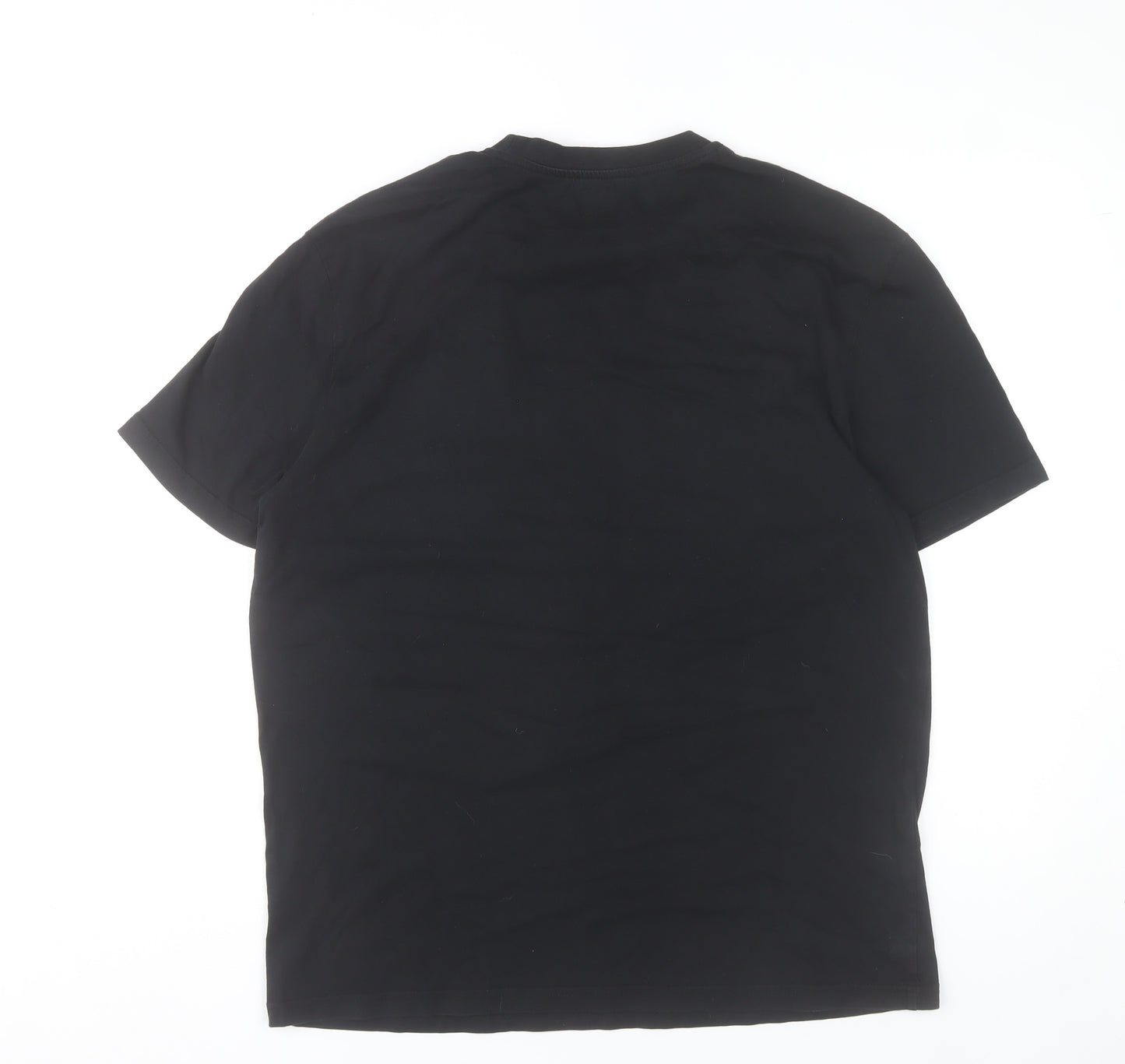 River Island Men’s Black L Graphic Print Cotton T-Shirt