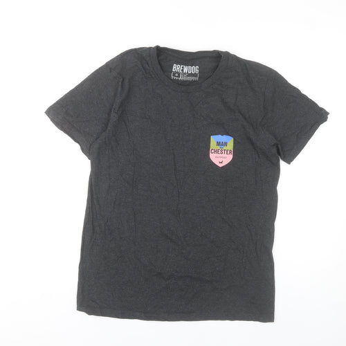 BrewDog Men's Black Small Manchester Graphic T-Shirt