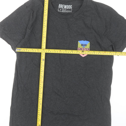 BrewDog Men's Black Small Manchester Graphic T-Shirt